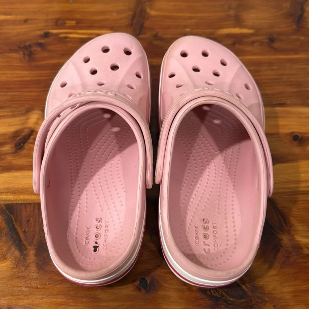 Crocs Kids' Bayaband Pink Clogs